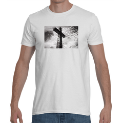 Cire Revolution Cross Rain Graphic T-shirt in white