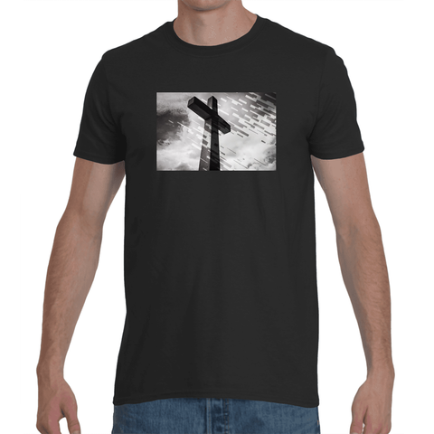 Cire Revolution Cross Rain Graphic T-shirt in black